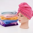 thumbnail image 3 of 3 Pack Microfiber Hair Towel, Wrap Hair Towels Absorbent Microfiber ,Quick Dry Towel Dry Hair Cap, 3 of 5