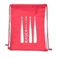 thumbnail image 2 of Baseball Party Bags | Baseball Cotton Drawstring Cinch Backpacks for Team events, Birthdays, and more!, 2 of 2