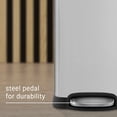 thumbnail image 3 of happimess Betty Retro Mini 3.2-Gallon Step-Open Trash Can, Platinum Silver, HPM1012A, 3 of 10