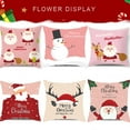thumbnail image 2 of Throw Pillow Cover Christmas Elements Printing Pillowcase Decoration Polyester Washable Sofa Pillowslip, Type 9, 2 of 6