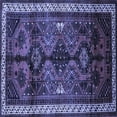 thumbnail image 1 of Ahgly Company Machine Washable Indoor Square Persian Blue Traditional Area Rugs, 4' Square, 1 of 4