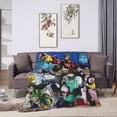 thumbnail image 5 of My Hero Academia Blanket, Anime Throw Blanket For Couch Sofa Bed, Soft Cozy Lightweight Warm Flannel Blanket, Home Decor, Anime Gifts For Boys Girls Kids Teens, 60"X50", 5 of 9