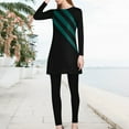 thumbnail image 2 of Muslim Women Oversized Swimsuit Conservative Swimsuit Long Sleeve Trousers Swim Cap Three Piece Swimsuit Muslim Swimwears L, 2 of 7
