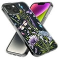 thumbnail image 2 of MUNDAZE Apple iPhone XS Max Shockproof Clear Hybrid Protective Phone Case Lavender Dragonfly Butterflies Spring Flowers Cover, 2 of 5