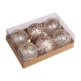thumbnail image 1 of Juego de 6 adornos de bolas de Navidad para decoración de de Navidad, adornos decorativos para , colgantes para graduación, dormitorio, Champán, 1 of 8