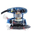 thumbnail image 4 of 130W Electric Palm Sander Detail Sanding Machine Woodworking Tools For Wood With Dust Collection Bag & 5 Sand Papers ,Easy to Operate, 4 of 5