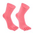 thumbnail image 5 of Unique Bargains 1 Pairs Full Finger Five Toe Socks Unisex Non Slip Daily Fit Finger Socks Pink, 5 of 7
