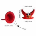 thumbnail image 3 of TIELUTT Halloween Pet Cat Witch Hat with Adjustable Horns Pet Clothes for Small Dogs Male Pet Clothes for Cats Pet Clothes Rack Pet Clothes for Medium Dogs Summer Pet Clothes for Large Dogs Girl, 3 of 4