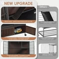 thumbnail image 6 of Ataucjin 60" Large Metal Ferret Cage, 3-Level Chinchilla Cagewith Wheels, Multi-Level Small Animal Habitat for Chinchilla/Guinea Pig/Rats, Lockable Doors, Ramps, Hammock & Storage Cabinet, 6 of 7