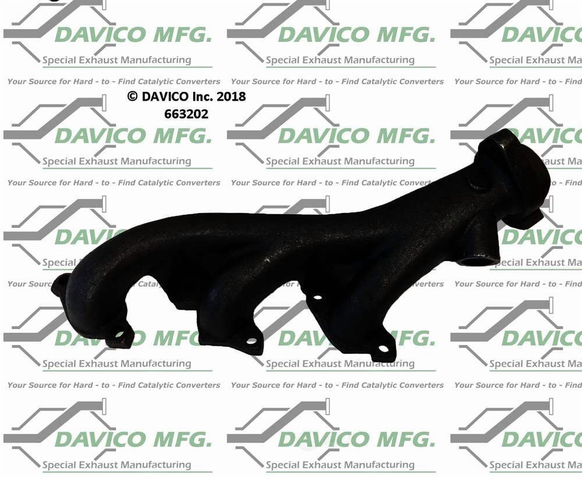 Davico Mfg 663202 Stand alone Exact-Fit exhaust manifold