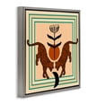 thumbnail image 4 of Stupell Industries Symmetrical Tropical Leopards Animals Painting Gray Floater Framed Canvas Art Print Wall Art, 25 x 25, 4 of 10