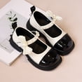 thumbnail image 4 of YunPes Chunky Platform Mary Jane Shoes for Girls Bow Pearl Ankle Strap School Uniform Dress Shoes Fashion Patent Leather Flats, 4 of 6