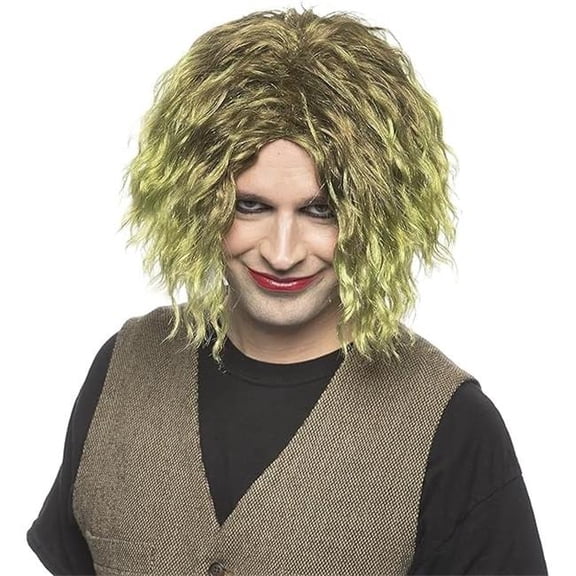 Enigma Wigs 00410 MLIMEBRN Dk-Joke Character wig of Joker