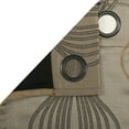 thumbnail image 6 of Nanshing Kath Light Filtering Grommet Curtain Panel Pair, Black Gold, 37" x 84", 6 of 7