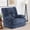 Blue, variant on Limestone Oversized Rocking Recliner Sofa for Adults, Chenille, Ergonomic, Perfect for Living Room