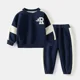 thumbnail image 3 of New Spring Autumn Children Clothes Set Color Patchwork Kids Boys Two-Piece Sets Children Boy Casual Tracksuit Outfits Tops Pants, 3 of 6