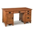 thumbnail image 1 of Homestyles Arts & Crafts Bureau Piédestal en Bois Brun, 1 of 30