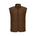 thumbnail image 5 of Sakmal Plus Size Womens Vest Snow Puffer Quilted Zip Up Jackets Lightweight Brown Sleeveless Vests for Women, 5 of 7