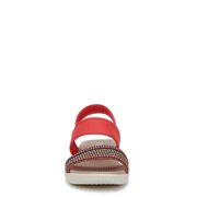 Bzees for LifeStride Women's Cali Strappy Sandal Coral Beach Multi 7.5M