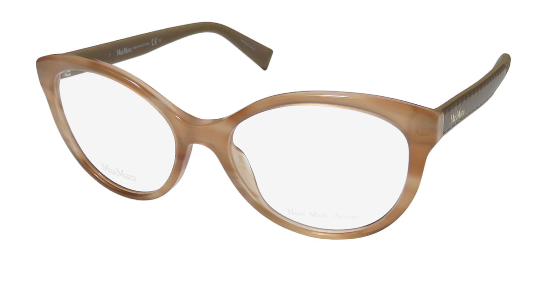 MAX MARA Eyeglasses 1202 0Rhp Black Light Gold 55MM Eyewear Frames
