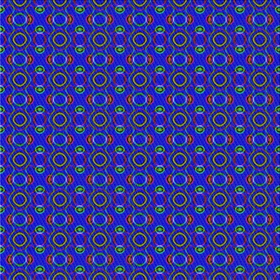 Ahgly Company Indoor Square Patterned Azure Blue Area Rugs, 5' Square