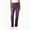 Purple, variant on Women's Faux Denim Pants Elastic Waist Straight Leg Classic Trousers with Pockets Olive Green M
