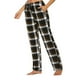 thumbnail image 5 of WILLBEST Pantalones Casuales para Mujer, Cómodos Pijamas de Cuadros con Pierna Ancha, Pantalones Largos de Yoga para Un Estilo Versátil de Día y Noche y Relajación. Extra Grande, 5 of 6