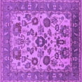 thumbnail image 1 of Ahgly Company Indoor Square Oriental Purple Industrial Area Rugs, 4' Square, 1 of 4