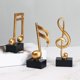 thumbnail image 3 of 3 piezas de música rústica nota Musical escultura Musical símbolo de música figurita adornos para escritorio sala de decoración de perfecl Escultura de notas musicales, 3 of 8