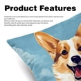 thumbnail image 2 of Corgi Luxurious Velvet Bed Pillow Inserts with Unique Patterns - Set of 2, 16x16, 18x18, 20x20 Inches - Ideal for Throw Pillow Covers and Home Decor, 2 of 6