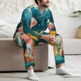 thumbnail image 7 of Sikiie Cute Animal Party Mens Pajama Set, Soft Warm Long Sleeve Sleepwear, Cozy Button-Down Pjs for Men-X-Large, 7 of 7