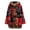 Red, variant on IROINNID Women's Anorak Coat Long Sleeve Print Hoodie Outwear, Loose Cotton and Linen for Fall Winter Fleece Coat Sweatshirts Thick Lined
