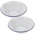 thumbnail image 6 of Milisten 2-Piece Vintage Enamel Basin Set 8.7x8.7x2.7in White Retro Style Enameled Bowls for Home, Restaurant, Kitchen Use, 6 of 8