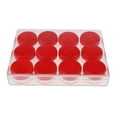 thumbnail image 2 of 12 de lata para cosméticos, tarro para bálsamo labial, contenedor de almacenamiento de pastillas, portaagujas vacío rojo shamjiam Latas cosméticas vacías, 2 of 9