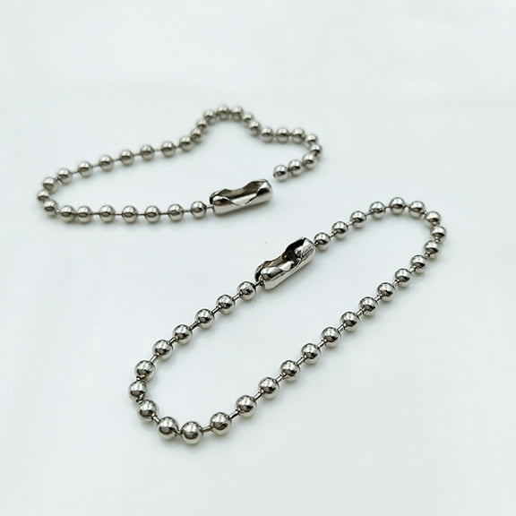 UEETEK Clasp Chain Silver Craft Chain for Keychain 200Pack 3.9in