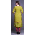 thumbnail image 4 of Bimba Kurtis Droits à Panneaux pour Femmes Robe Kurti Longue Haut Indien Imprimé, 4 of 5