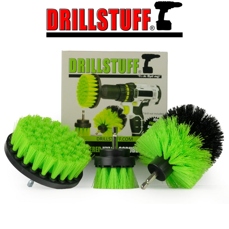 Drillstuff Electric Spin Brush Attachment Kit - Kitchen Cleaning Supplies -  Drill Brush - Kitchen Cleaning Brush Set - Kitchen Accessories - Household  Cleaners - Countertop, Stove, Oven, Sink, Trash 
