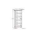 thumbnail image 6 of Simpli Home Amherst 30 inch Wide Solid Wood Transitional 5 Shelf Bookcase in Russet Brown, 6 of 10