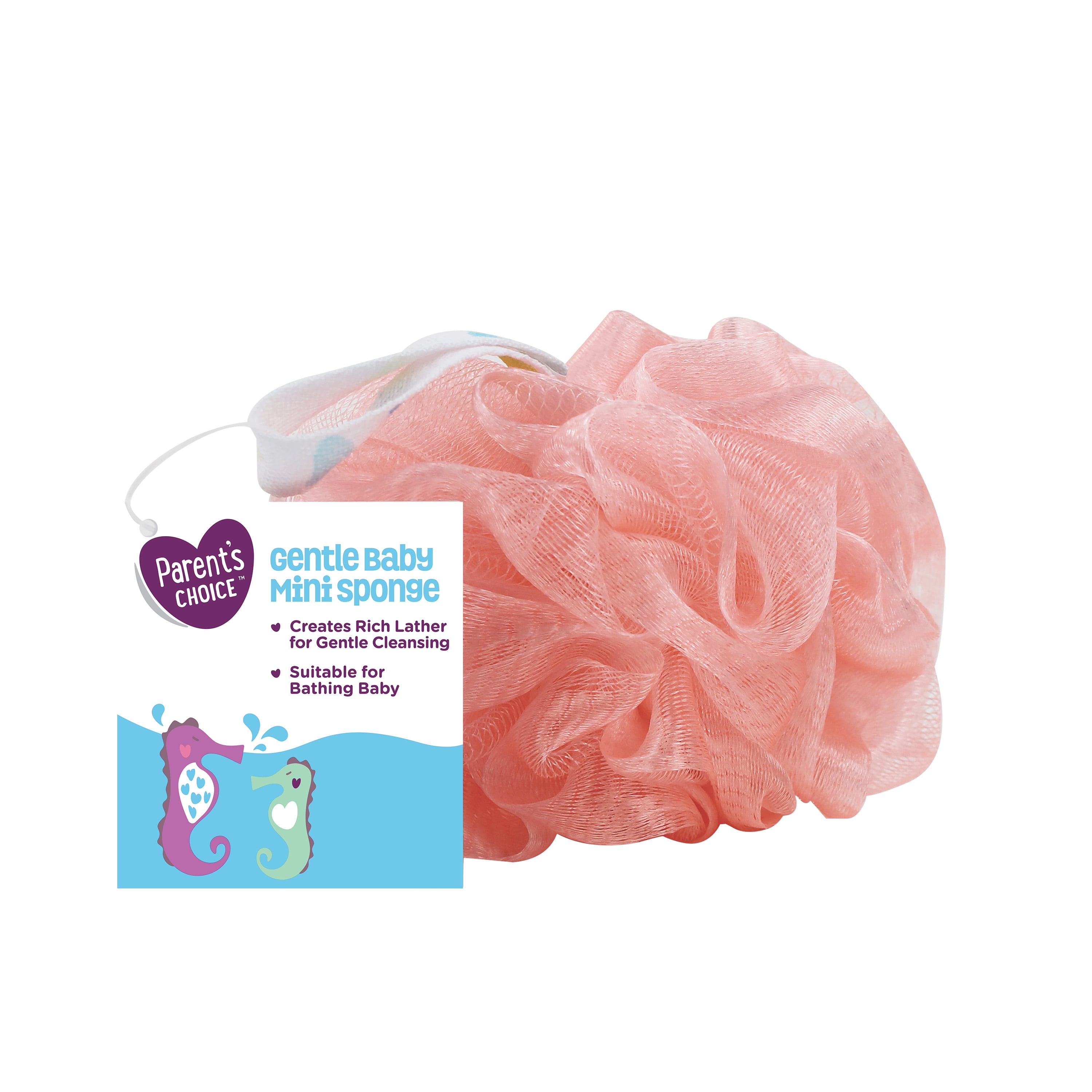 Parent s Choice Mini Gentle Bath Loofah Bath Sponge for Babies Color May Vary for Adults 1 Count Walmart