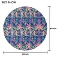 thumbnail image 6 of Green Blue Butterfly Pink Purple Pattern Round Tablecloth 60"x60",Wrinkle Wipeable Table Cloth for Kitchen Dining Room Picnic Patio Party, 6 of 6