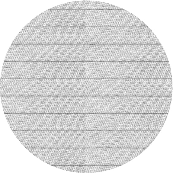 Ahgly Company Machine Washable Indoor Round Transitional Gray Cloud Gray Area Rugs, 5' Round