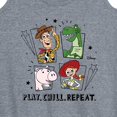 thumbnail image 3 of Toy Story - Play Chill Repeat - Women's Racerback Tank Top, 3 of 5