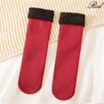 thumbnail image 1 of Calcetines Térmicos De Terciopelo Para Mujeres Espesor De Invierno Suaves Casuales De Color Sólido De Lana Cachemira En Casa De Nieve Pisopangjing, 1 of 4