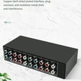 thumbnail image 2 of 2pcs 4x1 Component Video Signal Switcher YPbPr YCbCr Audio DSW41 Divider Panel Button Manual Switch CVBS 720P Metal, 2 of 7