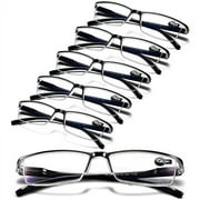 Gaoye 6PCS Reading Glasses Men - Blue Light Blocking Computer Readers Women - Stay Clear Magnifying Vision(1.75)