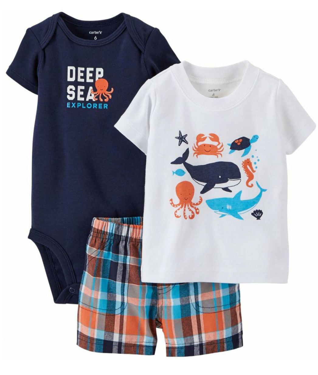 Clothing, Shoes & Accessories CARTER'S 4 PIECE BABY OUTFIT SAIL BOATS NWT  BOYS VERY CUTE MOMMYS 1ST MATE GO10098028