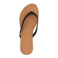 thumbnail image 3 of LAVRA Women's Braided Flip Flop Faux Leather Sandals Fashion T Strap Shoes, 3 of 5