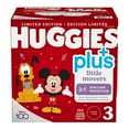 thumbnail image 2 of Huggies Little Movers Plus Diapers, Sizes 3 (16-28 lb/7-13 kg), 2 of 5