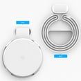 thumbnail image 3 of Google Wifi Wall Mount Bracket Holder [Old Rectangular Plug – Not Current Round Plug], Simplest Bracket Stand For Google Wifi Router And Beacons (No Messy Screws) (White (1 Pack)), 3 of 7