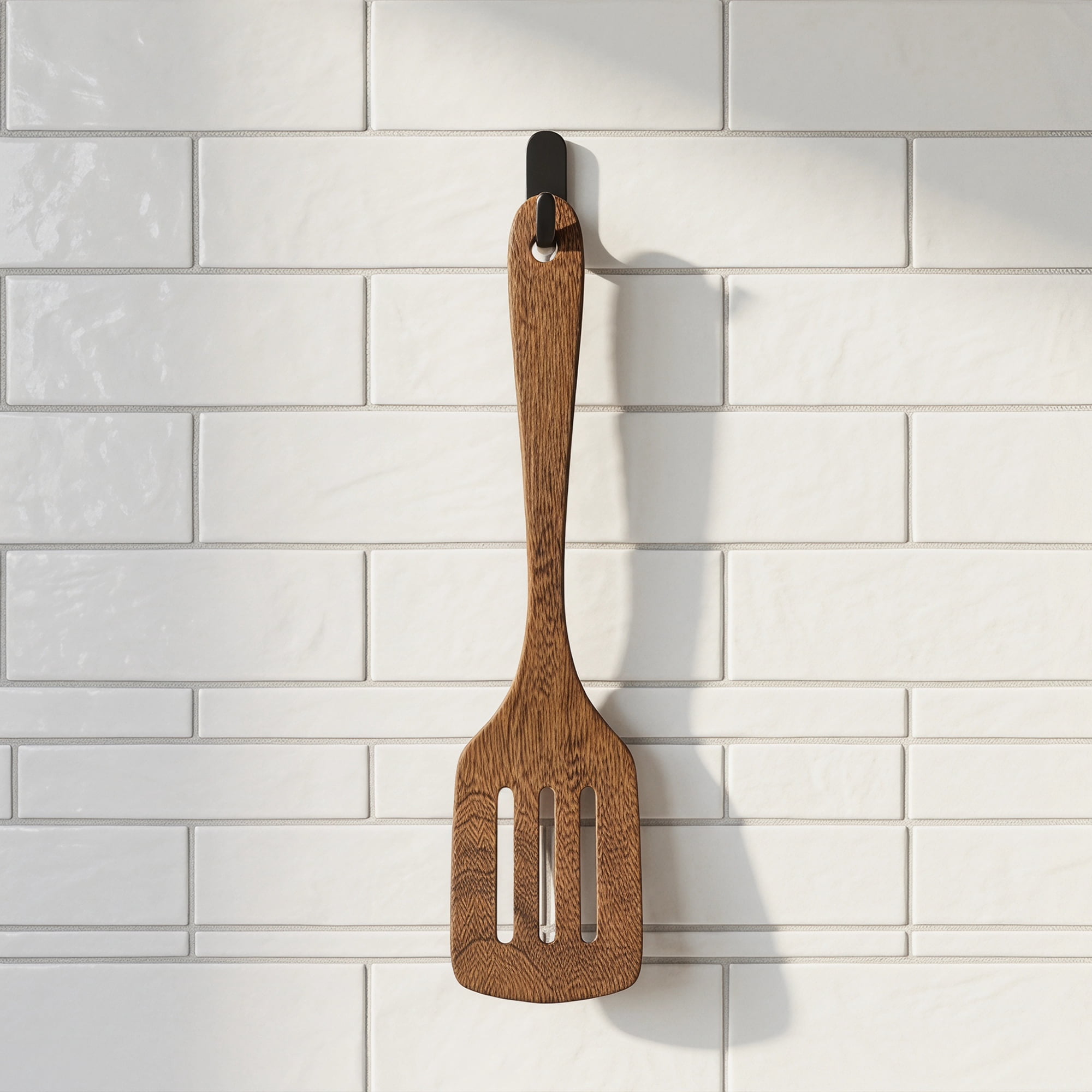 Unique Bargains Kitchen Utensil Heat-Resistant Cooking Tool for Flipping Brown 12.8x3 in
